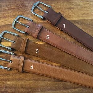 Men’s Honey Suede Leather Belt 44 (3)